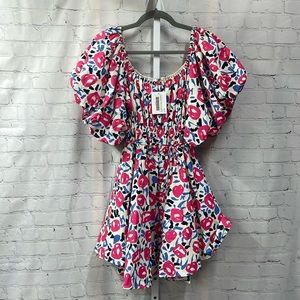 Southern Threads Boutique puffy sleeve tulle lined puffy skirt new L dre…